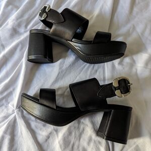 Aerosoles Camera Heels, black leather